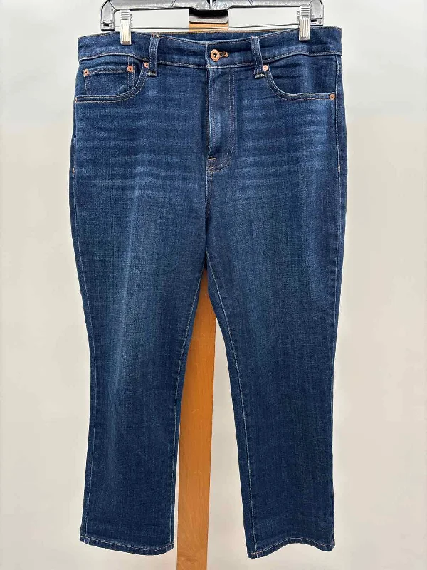 Talbots Women's Size 12P Blue Solid Jeans