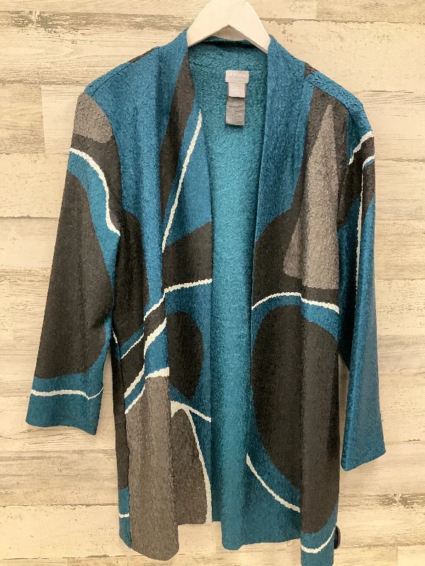 Cardigan By Chicos In Teal, Size: L