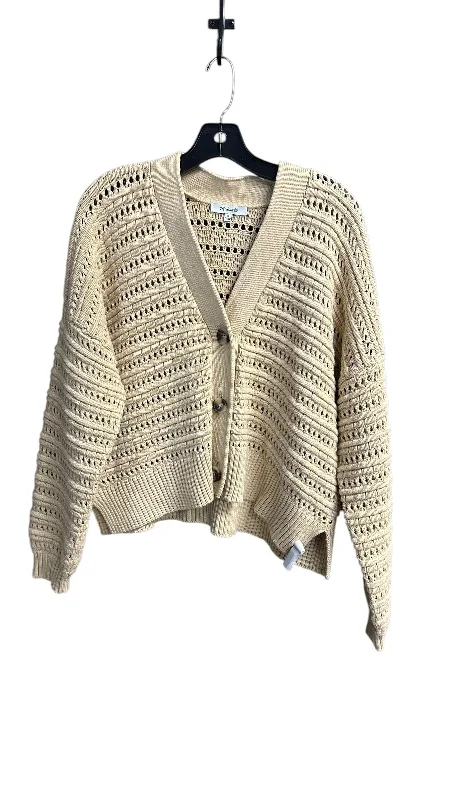 Sweater Cardigan By Madewell In Tan, Size: M