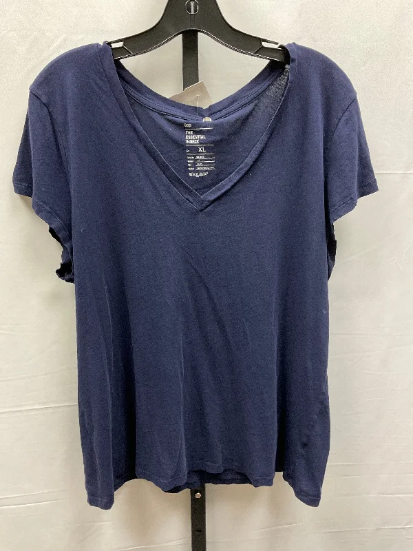 Top Short Sleeve Basic By Gap In Navy, Size: Xl