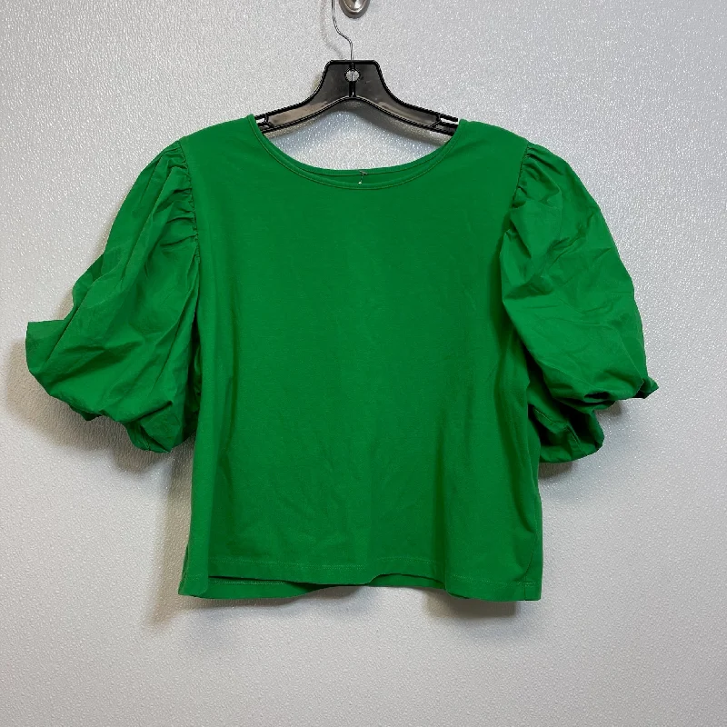 Top Short Sleeve By A New Day In Kelly Green, Size: Xl