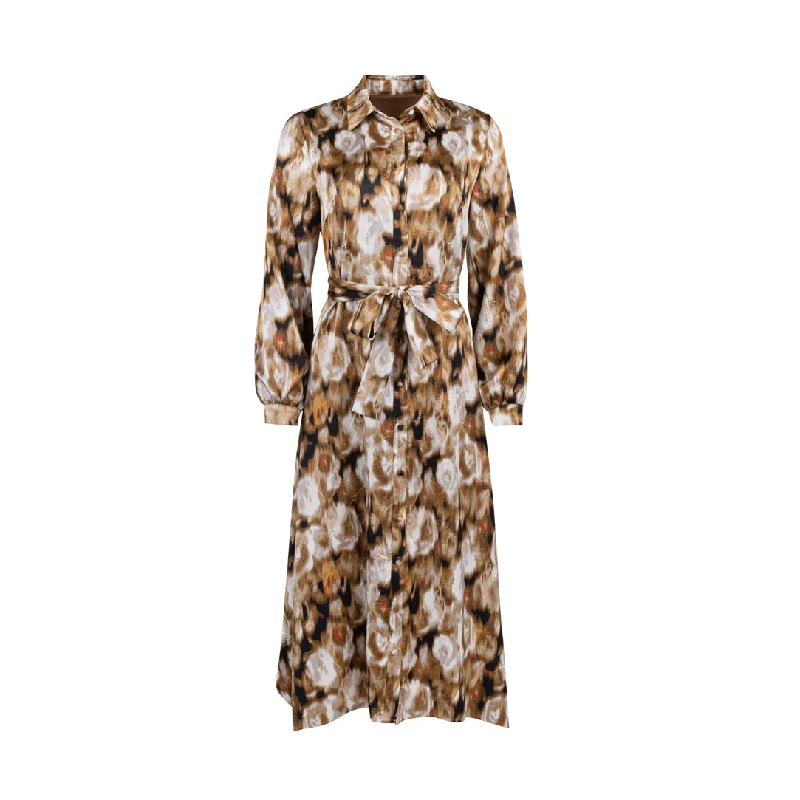 Large Print Tent Shirt Dress