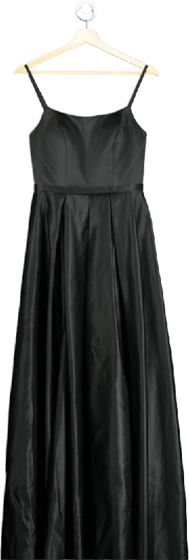 JJ's House Black A-line Square Floor-length Satin Prom Dresses No Size