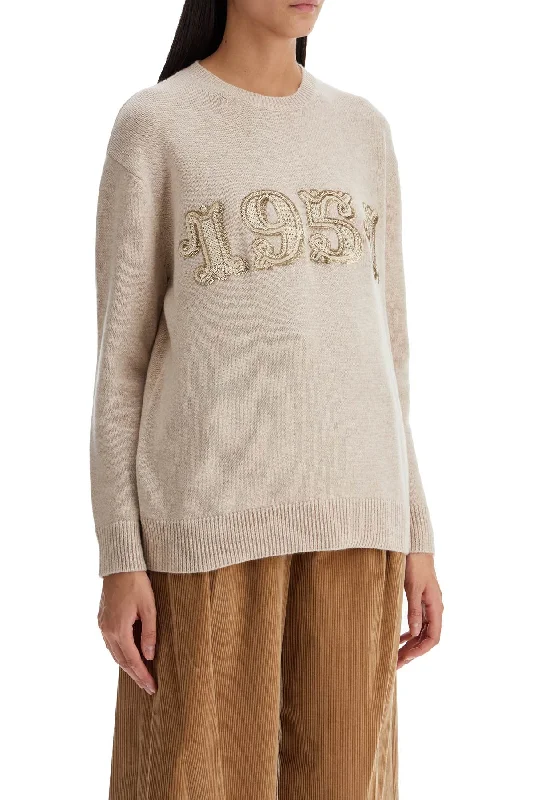 Max Mara Form With Embroidery And Sequins Pullover