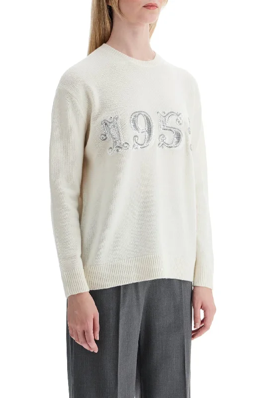 Max Mara Form With Embroidery And Sequins Pullover