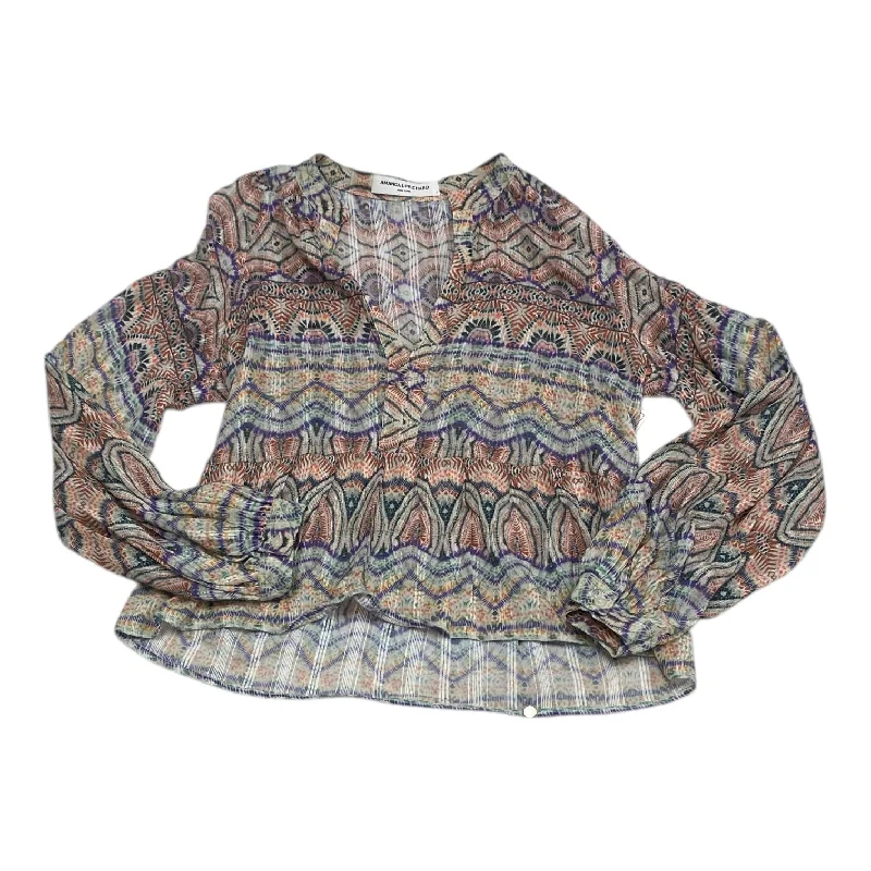 Top Long Sleeve By Amanda Uprichard In Multi-colored, Size: S