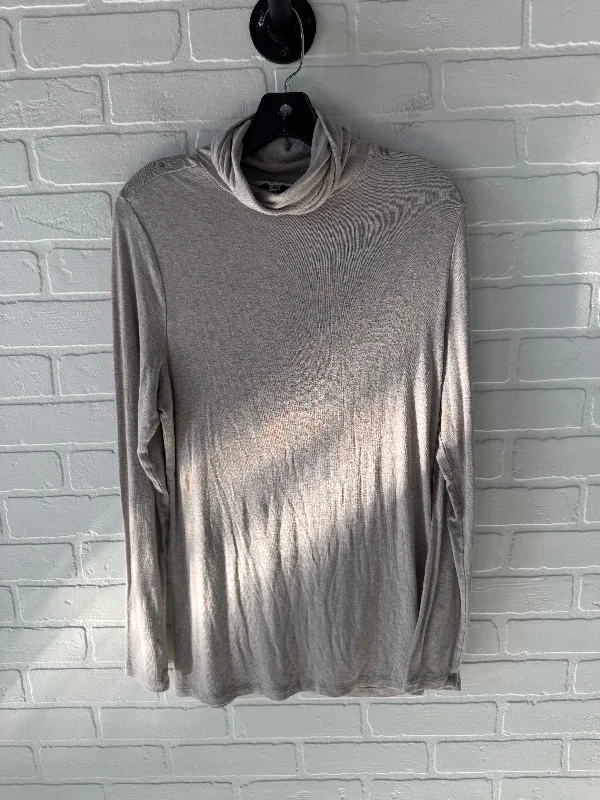 Top Long Sleeve By Cabi In Tan, Size: L