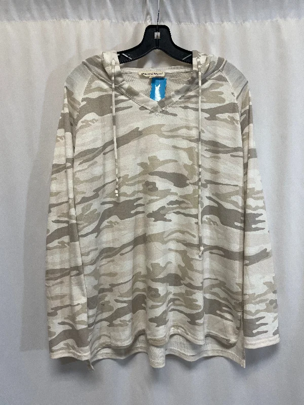 Top Long Sleeve By Clothes Mentor In Cream, Size: 2x