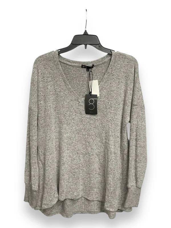 Top Long Sleeve By Gibson In Grey, Size: Xs