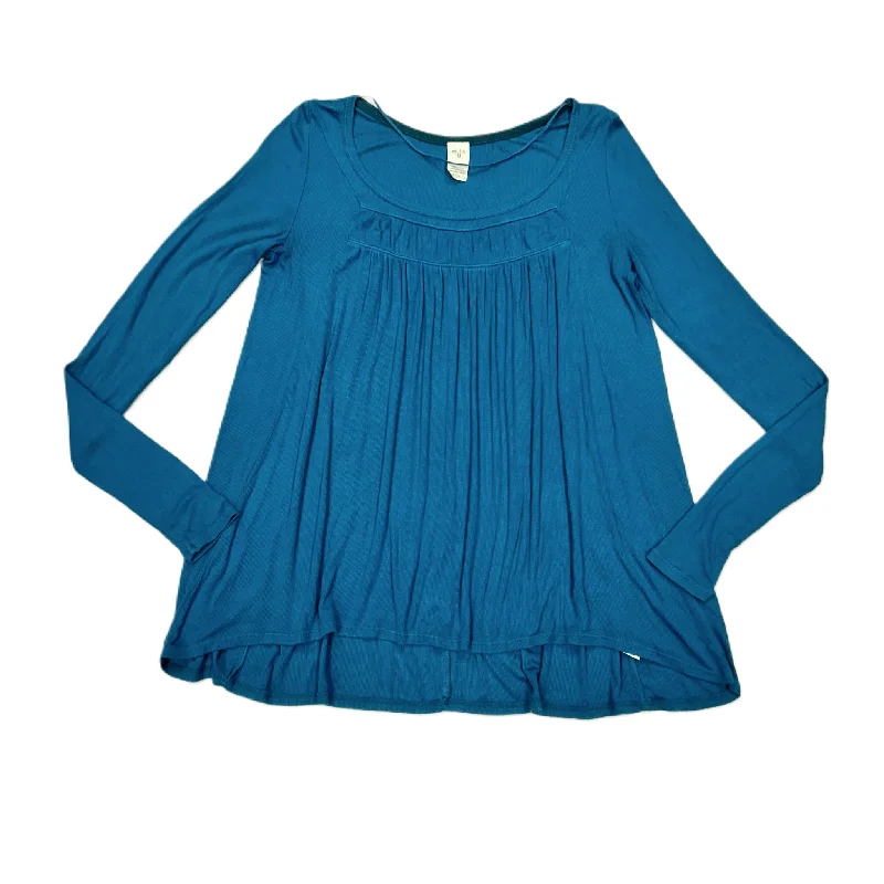 Top Long Sleeve By We The Free In Teal, Size: S