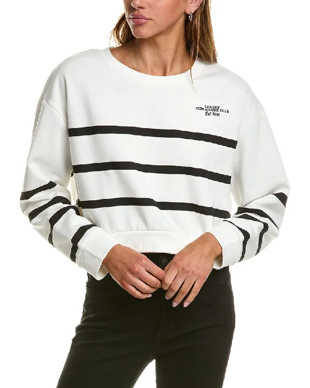 Vintage Havana Stripe Essential Fleece Pullover