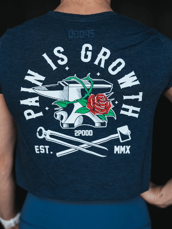 Pain Is Growth Crop Top